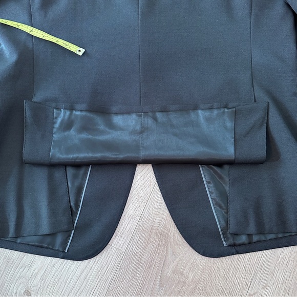 Unisex Fine Wool Suiting Blazer men’s sz 42R - Black - Picture 10 of 16